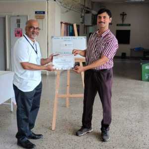 Receiving certificate for advanced knee surgical techniques